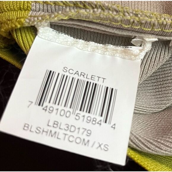 BCBGMaxzaria Scarlett bandage color-block skirt size xs - Picture 4 of 4